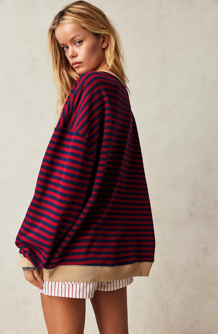 Anna™ l Trui Gestreept Oversized