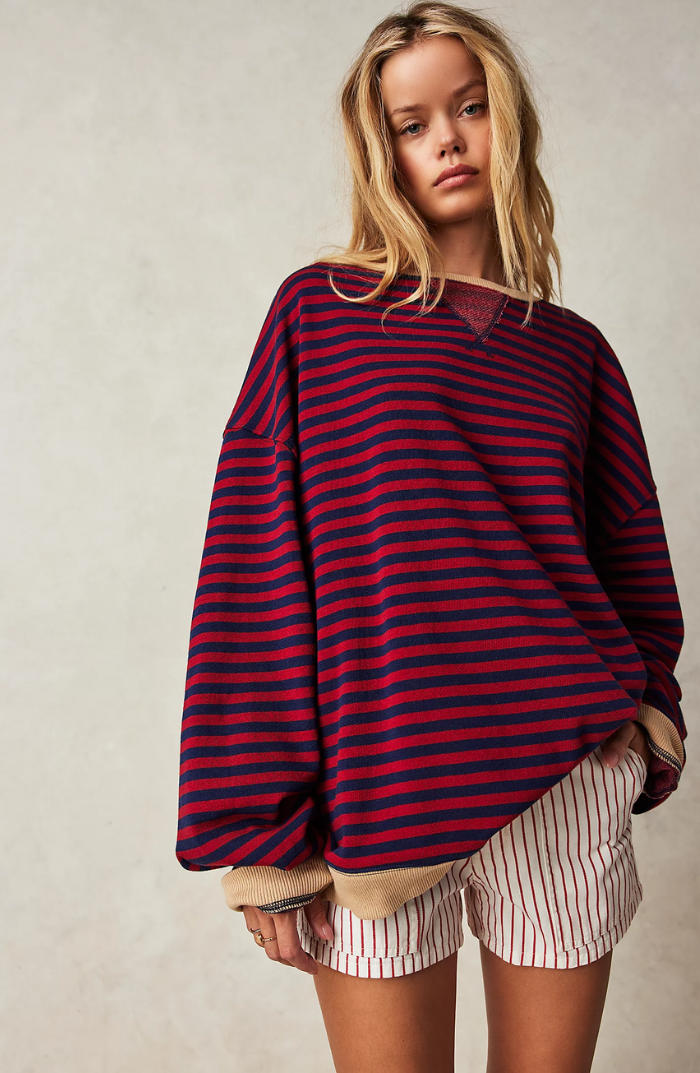 Anna™ l Trui Gestreept Oversized