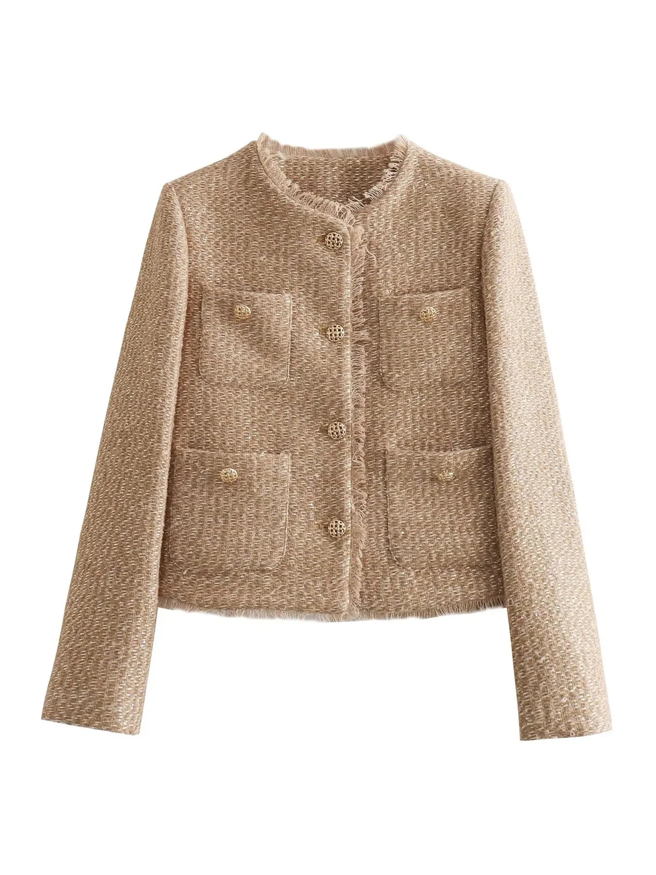 Isabel™ l Tweed Jas Cropped
