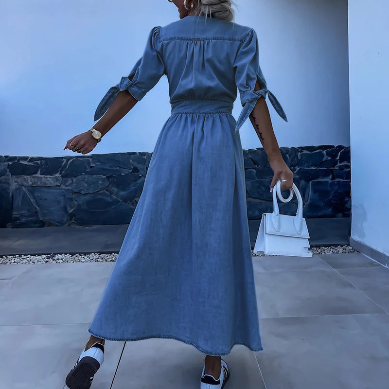 Alice™| Elegante Denim Jurk