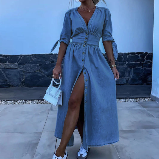 Alice™| Elegante Denim Jurk