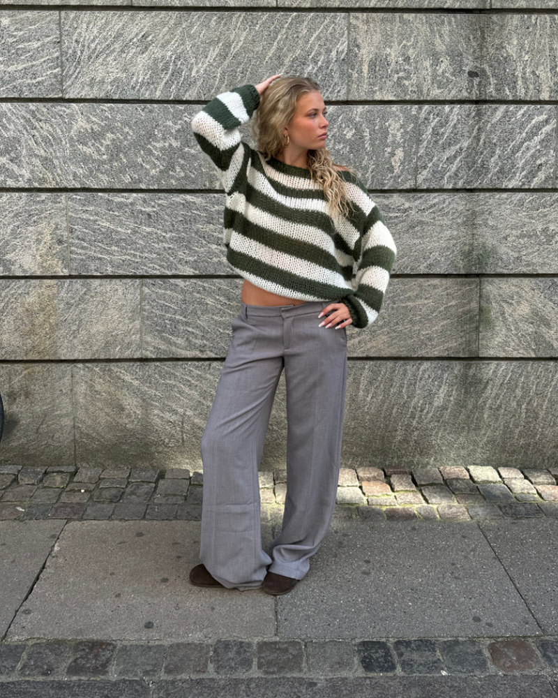 Louisa™ l Gebreide Trui Gestreept