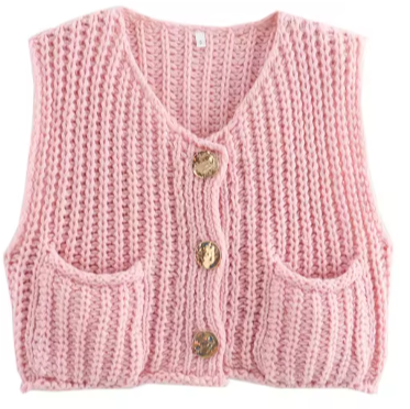 Aileen™| Gebreid Gilet Mouwloos