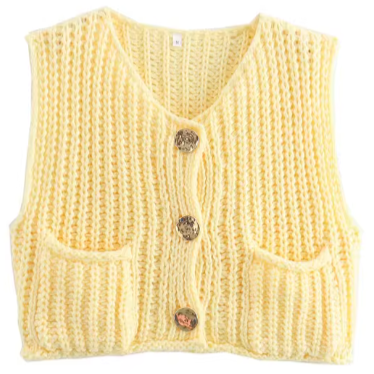 Aileen™| Gebreid Gilet Mouwloos