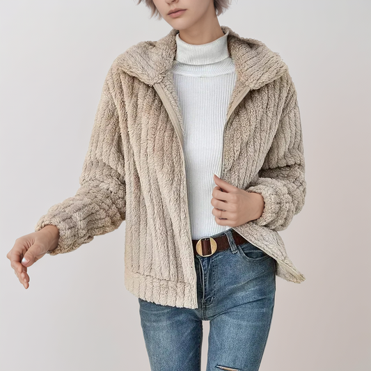 Sarah™ | Vest Teddy met Rits