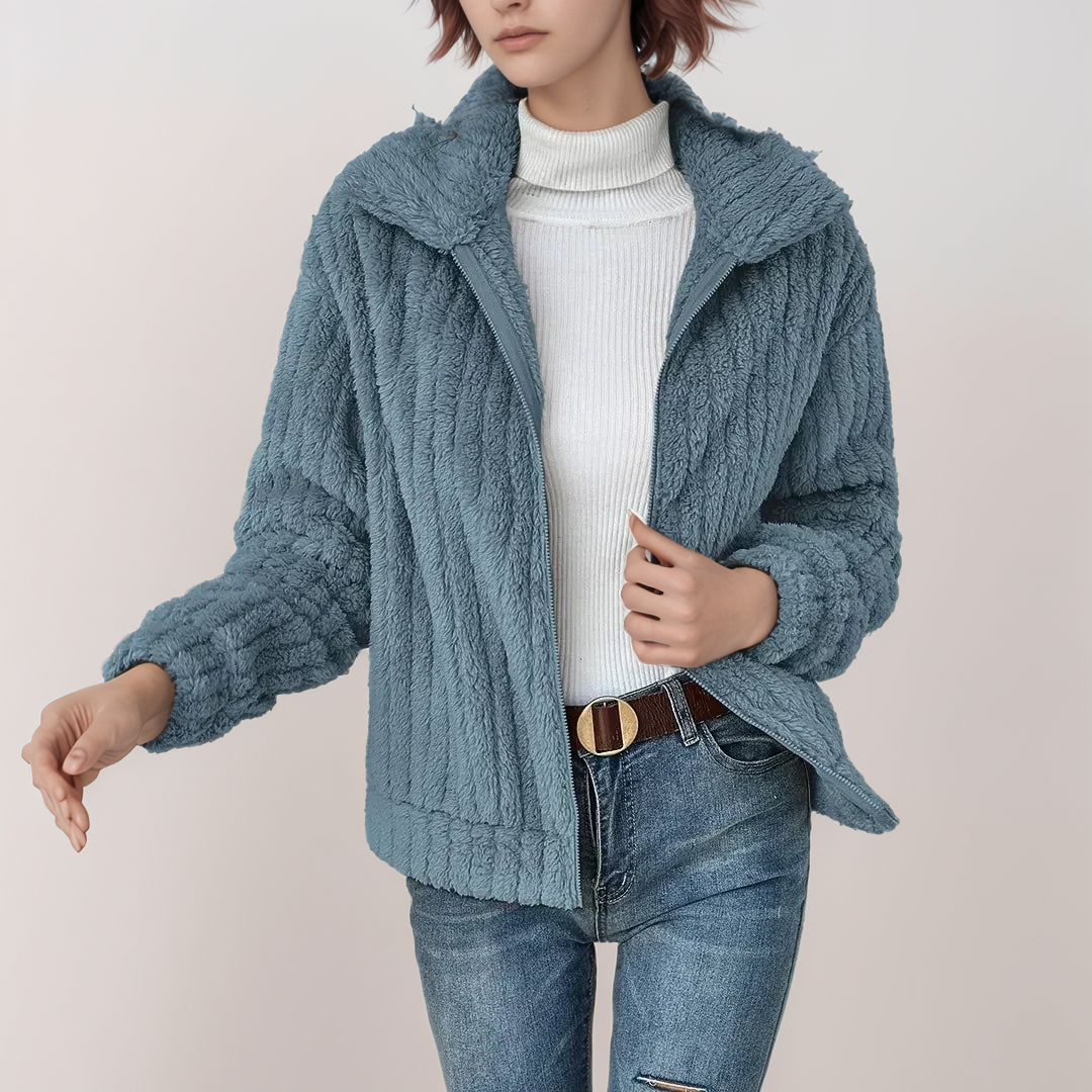 Sarah™ | Vest Teddy met Rits