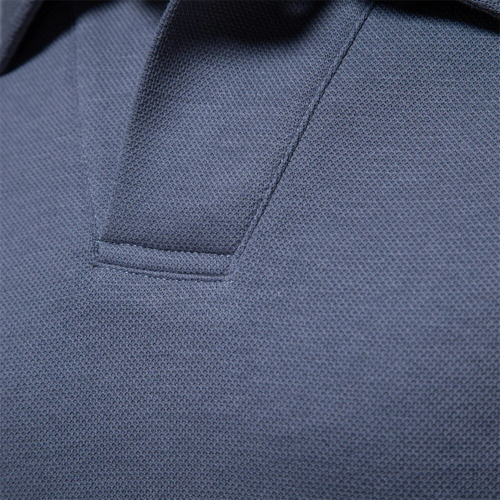 Novan™ l Polo Shirt Lange Mouwen Katoen