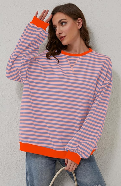 Anna™ l Trui Gestreept Oversized