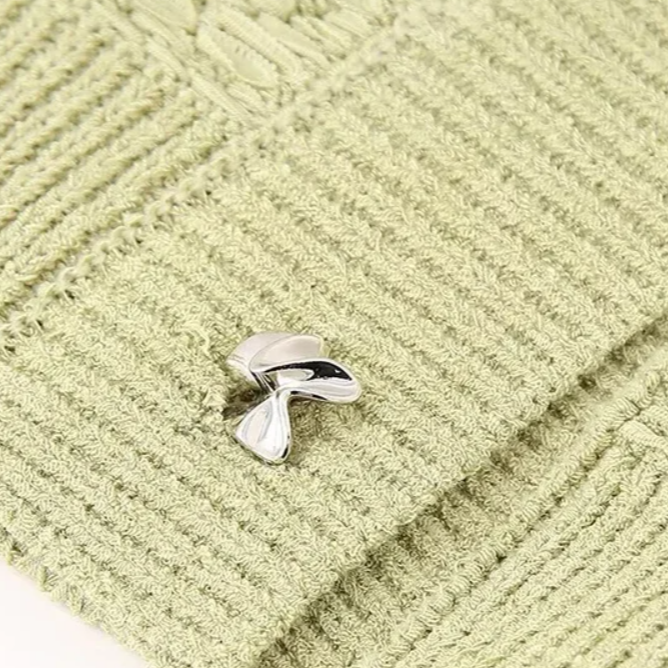 Eveline™| Gestikte Sweater Mouwloos