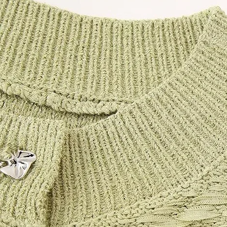 Eveline™| Gestikte Sweater Mouwloos