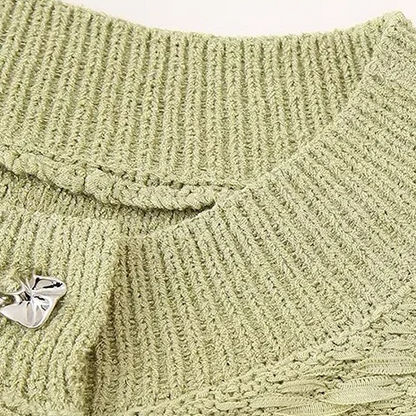 Eveline™| Gestikte Sweater Mouwloos