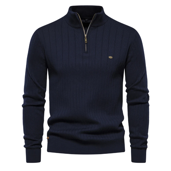 Edward™ l Gebreide Trui Hoge Rits