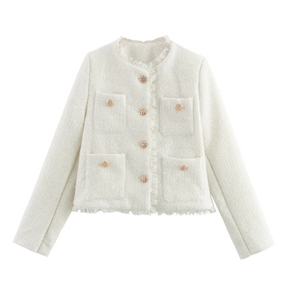 Isabel™ l Tweed Jas Cropped