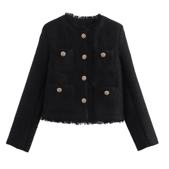 Isabel™ l Tweed Jas Cropped