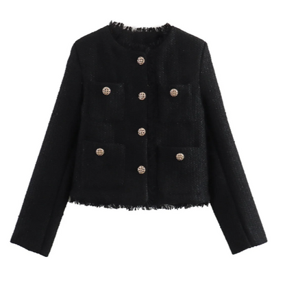 Isabel™ l Tweed Jas Cropped