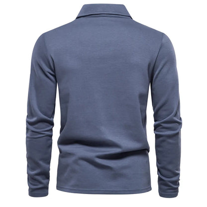 Novan™ l Polo Shirt Lange Mouwen Katoen